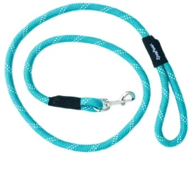 ZippyPaws Climbers Rope Heavy Duty Dog Leash - Thick Leashes for Large Breed Dogs, Durable 2/3'' Climbing Rope, 6 Feet Long, Comfortable Woven Design, Tested Strength Over 3000 lbs - Teal