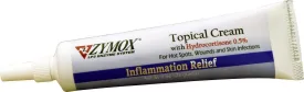 Zymox Topical Cream with Hydrocortisone 0.5% Inflammation Relief Dog and Cat Supply, 1oz.
